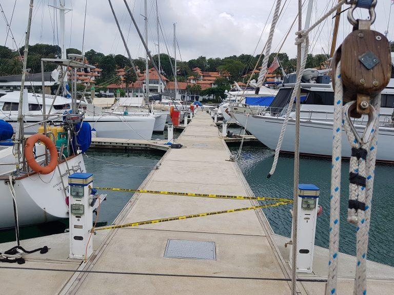 Quarantine at Nongsa Point Marina photo copyright Peter and Ginger Niemann taken at Changi Sailing Club and featuring the Cruising Yacht class