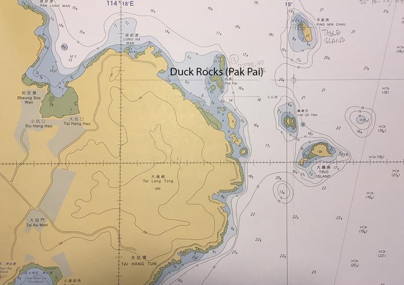 Duck Rocks (Pak Pai), Hong Kong  - photo © HK Hydrographic Office