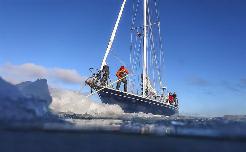Ice and boats - not the best mix - from the series - 80° North photo copyright SV Delos taken at  and featuring the Cruising Yacht class