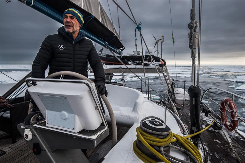 Mike Horn and Pangaea en route to the North Pole photo copyright Dmitry Sharomov taken at New York Yacht Club and featuring the Cruising Yacht class