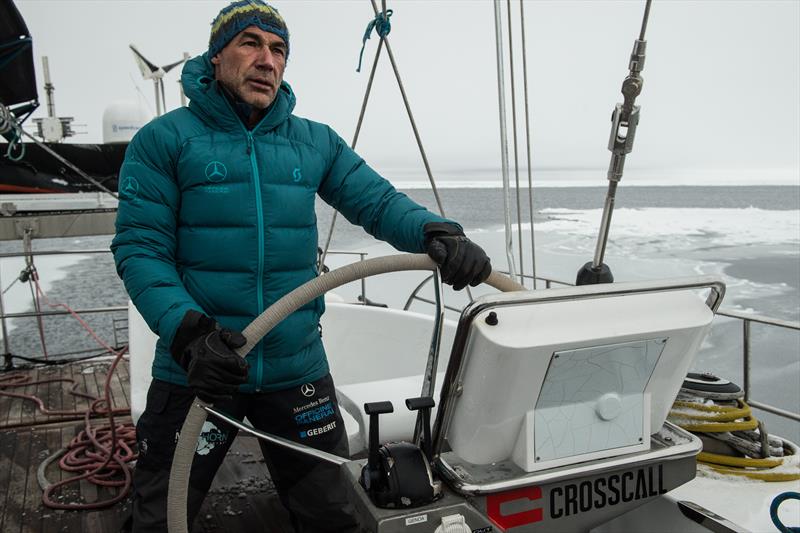 Mike Horn aboard Pangaea - photo © Dmitry Sharomov