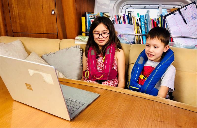 Kaizen home schooling online - World ARC 2021-2022 - photo © World Cruising Club