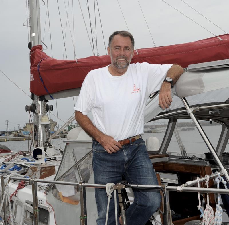 Kirk Patterson aboard his yacht in Japan photo copyright Ocean Cruising Club taken at Ocean Cruising Club and featuring the Cruising Yacht class