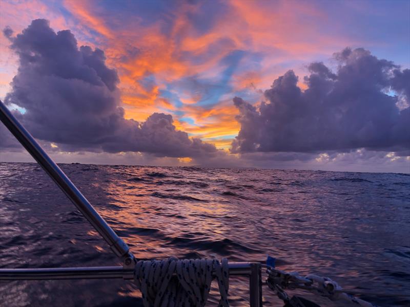 Nuku Hiva Sunrise photo copyright Nello and Sheridan Angerilli taken at  and featuring the Cruising Yacht class