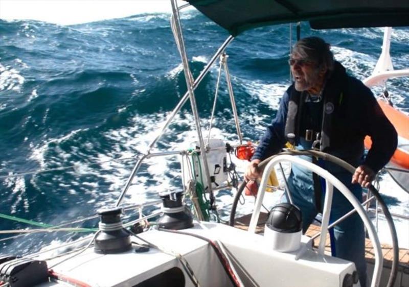 Jimmy Cornell in the storm photo copyright Jimmy Cornell taken at  and featuring the Cruising Yacht class