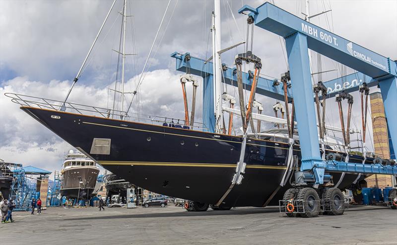 Morning Glory launch at Lusben shipyard photo copyright Lusben taken at  and featuring the Cruising Yacht class