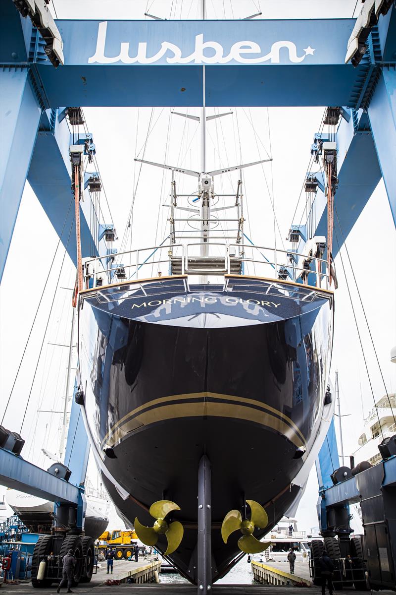 Morning Glory launch at Lusben shipyard photo copyright Lusben taken at  and featuring the Cruising Yacht class