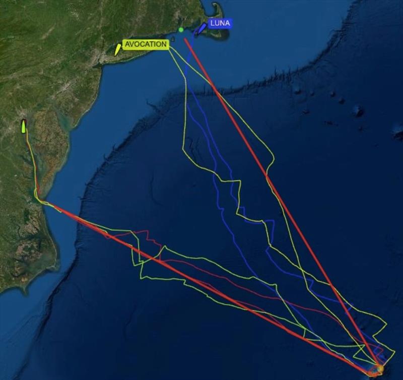 Spirit of Bermuda Charity Rally/Race map - photo © Sailing Yacht Research Foundation