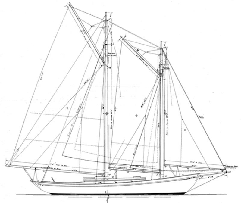 Malabar II plan - photo © Southern Woodenboat Sailing
