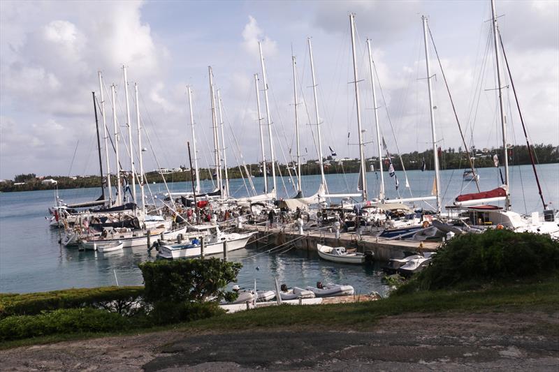 Docking stern-to at the St. George's Dinghy Club in Bermuda photo copyright David Lyman taken at New York Yacht Club and featuring the Cruising Yacht class
