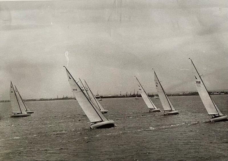 Melbourne's Tumlaren fleet in the 1970's - photo © Southern Woodenboat Sailing