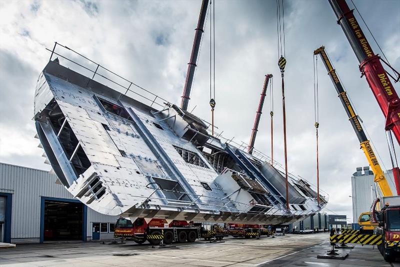 Royal Huisman's project 405 aka Reichel / Pugh - Nauta 151 photo copyright Tom Van Oossanen taken at  and featuring the Cruising Yacht class