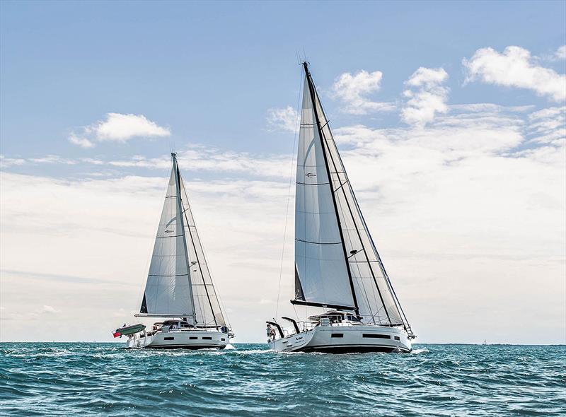 The Amel 50 and 60 off Le Havre. - photo © Amel