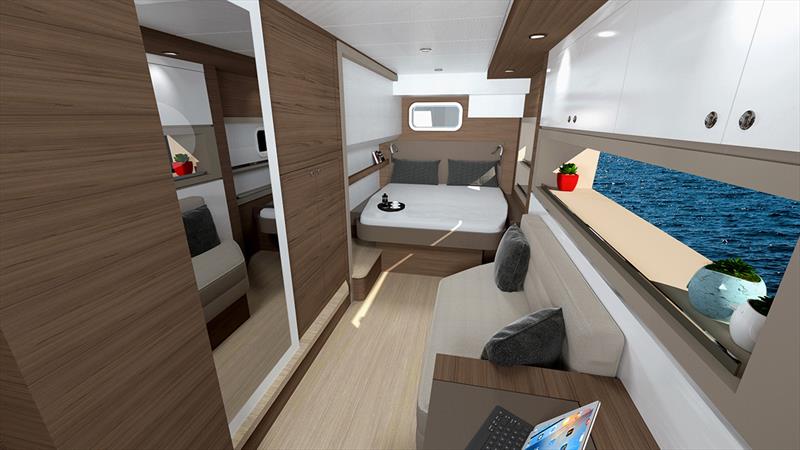 Bali 4.4 - Cabine master - photo © Yacht Share Mariner