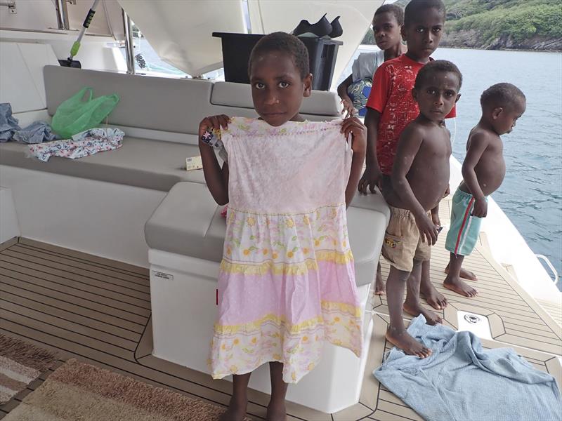 Gift Giving in Vanuatu photo copyright Down Under Rally taken at  and featuring the Cruising Yacht class