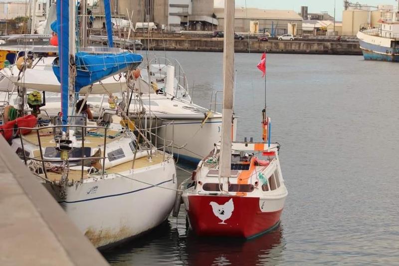 Baluchon a 4m boat built by Breton Yann Quenet. He's made it all the way from Brittany, down the Pacific and across the Indian Ocean (although he did truck it over Panama Canal!) photo copyright Jenny C-T taken at Ocean Cruising Club and featuring the Cruising Yacht class