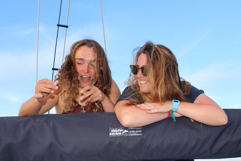 Loving the life photo copyright Laura Hampton & Noa Goovaerts taken at Ocean Cruising Club and featuring the Cruising Yacht class