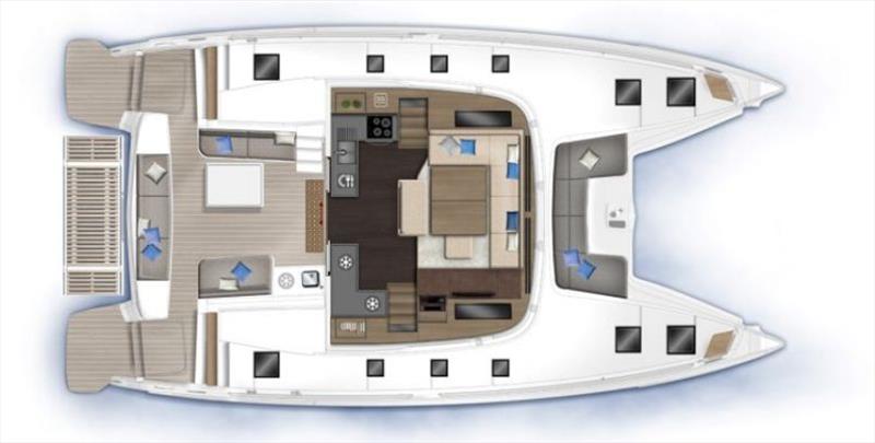 Lagoon 51 layout - photo © Lagoon Catamarans