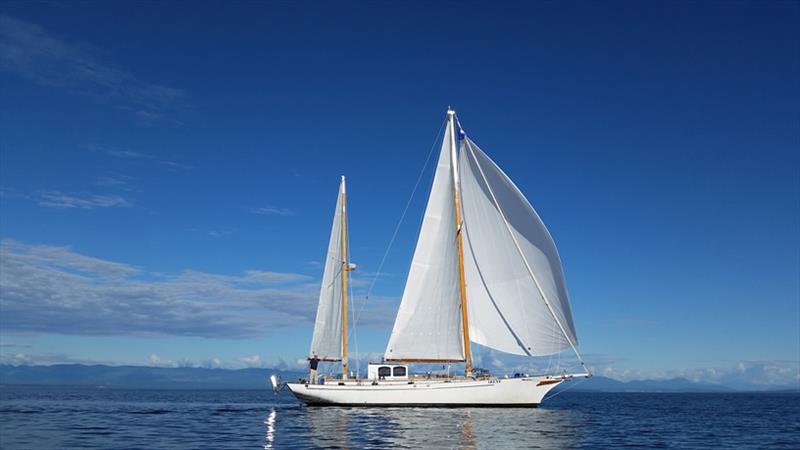 Irene under sail in Georgia Strait - photo © Ginger Niemann