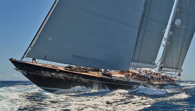 65m Aquarius II at the St. Barths Bucket Regatta: ‘close to perfect' photo copyright Michael Kurtz taken at  and featuring the Cruising Yacht class