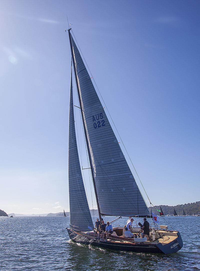 The Tofinou 12 Daysailer Albenia heading up Pittwater to Lion Island. - photo © John Curnow