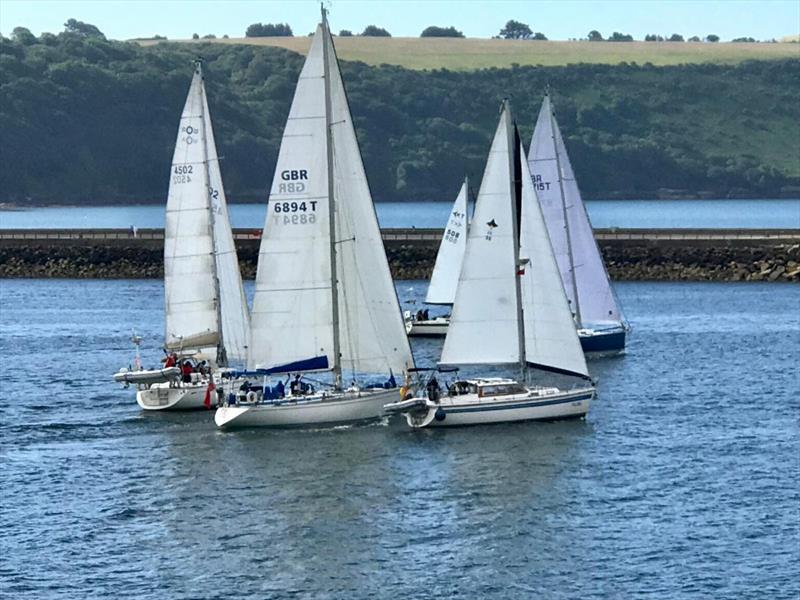 A tight start to the 550nm voyage across Biscay photo copyright World Cruising Club taken at  and featuring the Cruising Yacht class