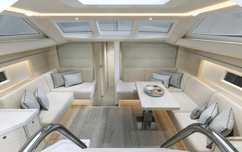 Oyster 495  - Saloon photo copyright Oyster Yachts taken at  and featuring the Cruising Yacht class
