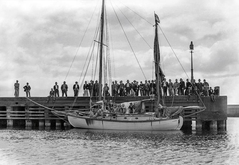 George Dibbern's Te Rapunga photo copyright Southern Woodenboat Sailing taken at  and featuring the Cruising Yacht class