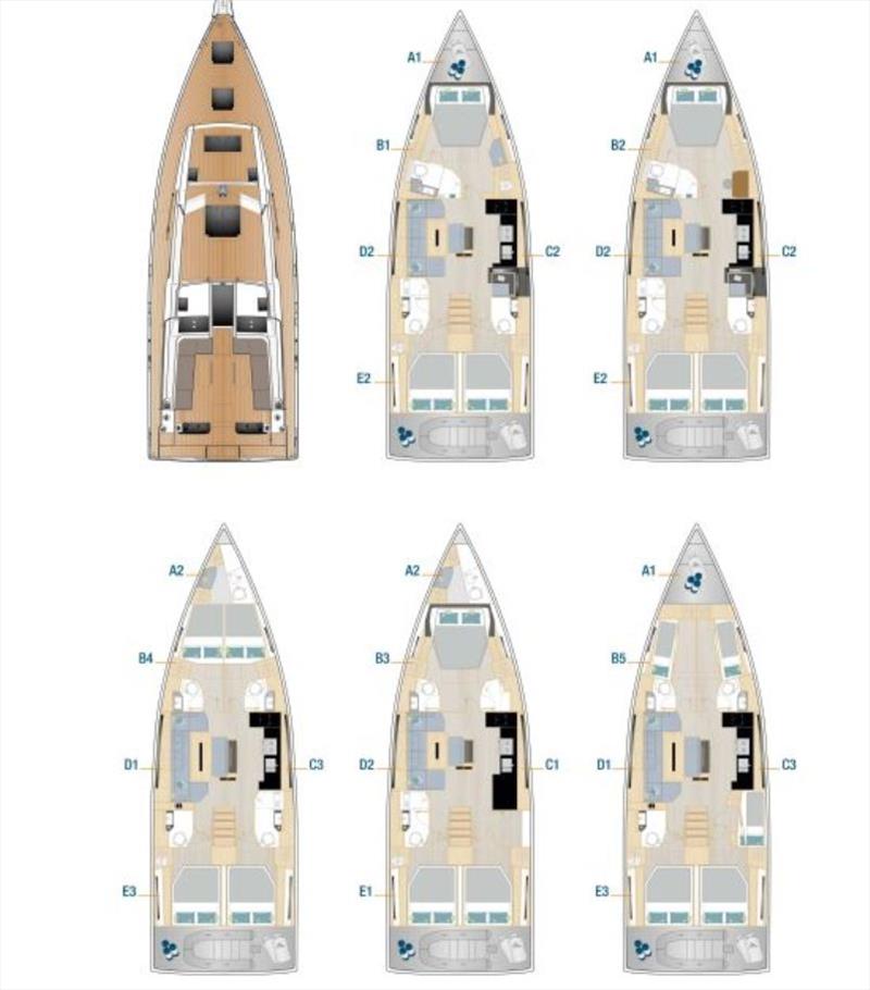 Hanse 510 layout - photo © Windcraft Yachts