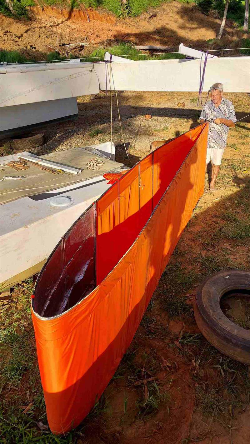 Wing camber photo copyright Harry Proa taken at  and featuring the Cruising Yacht class