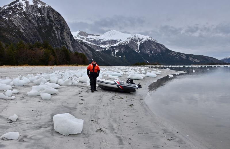 Ice from the Romanche glacier - Patagonia photo copyright Lars Hellman taken at Ocean Cruising Club and featuring the Cruising Yacht class