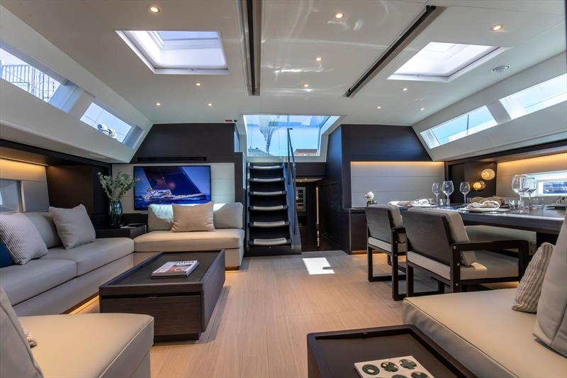 SW105 Sorvind - Saloon photo copyright Nauta Design taken at  and featuring the Cruising Yacht class
