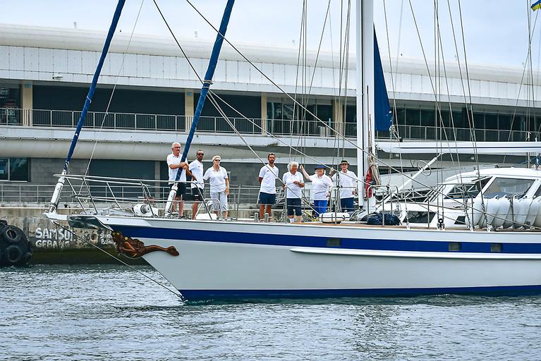 The crew of Michael Craughwell's 22m ketch Orchestra from Galway - Saoirse Circumnavigation centenary celebration - photo © Leszek Wolnik