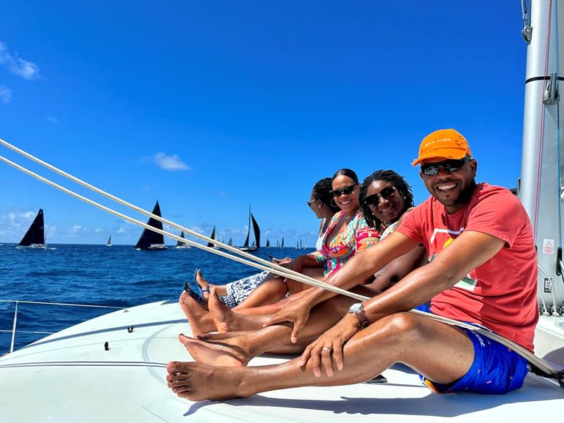 Non participants can enjoy the racing by spectating from a private charter photo copyright Antigua Sailing Week taken at Antigua Yacht Club and featuring the Cruising Yacht class