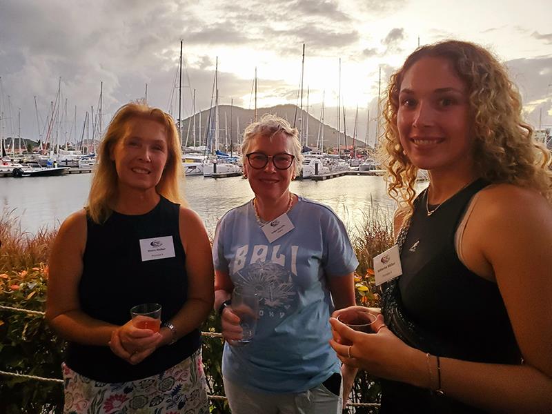 Welcome Party with Moira Walker and Katherine Walker from Promise 4 with Bridget Stancliffe of Asante - World ARC 2024-25 - photo © World Cruising Club