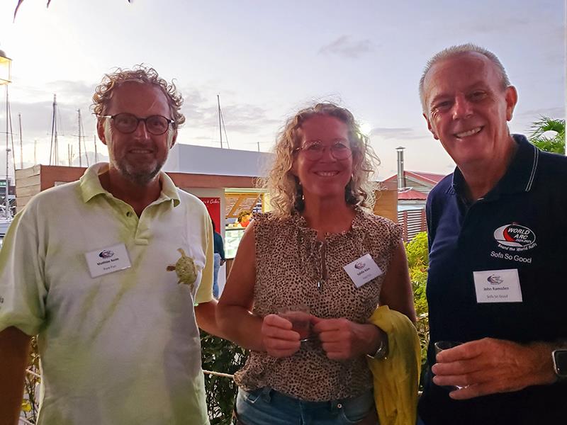 Welcome Party with Mathias and Sybille Keim of Pure Fun and John Ramsden of Sofa So Good - World ARC 2024-25 - photo © World Cruising Club