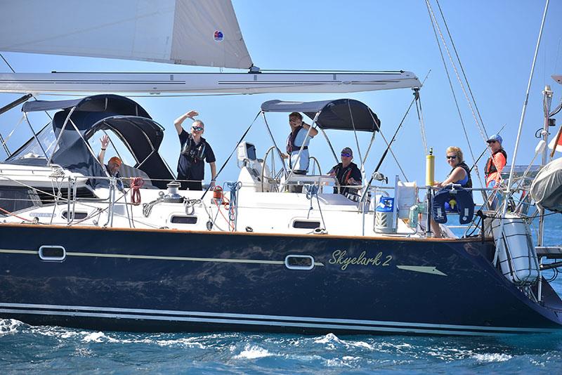 Start from Saint Lucia - The Skyelark 2 crew - World ARC 2024-25 photo copyright World Cruising Club taken at  and featuring the Cruising Yacht class