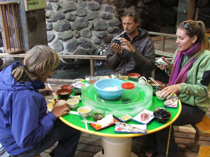 Sampling Japanese cuisine with Phil and Mel (S/Y Mira) - photo © Nick and Jenny Coghlan - s/v Bosun Bird