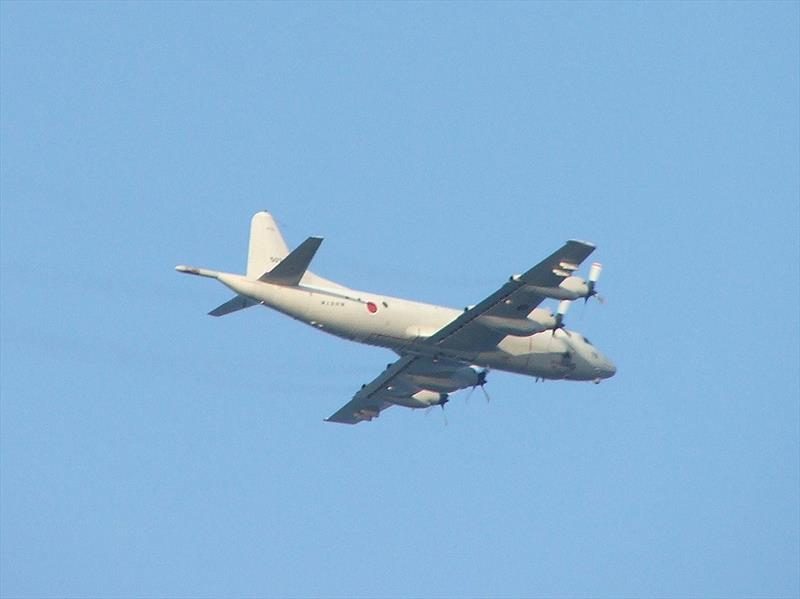 A coastal surveillance aircraft checks us out - photo © Nick and Jenny Coghlan - s/v Bosun Bird