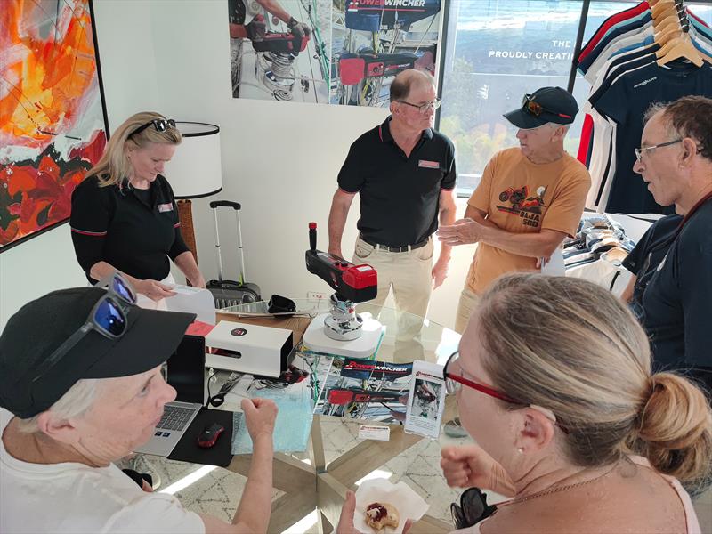 Product demonstrations with the team from PowerWincher photo copyright Island Cruising NZ taken at  and featuring the Cruising Yacht class