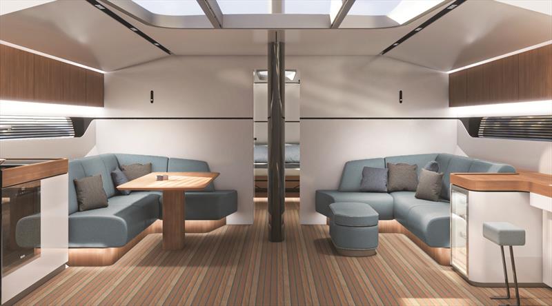 Mylius M60 main salon photo copyright Mylius Yachts taken at  and featuring the Cruising Yacht class