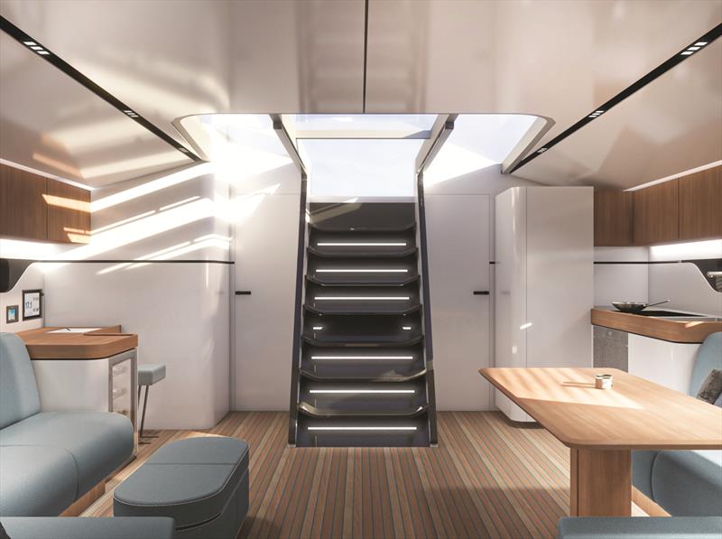 Mylius M60 main salon photo copyright Mylius Yachts taken at  and featuring the Cruising Yacht class