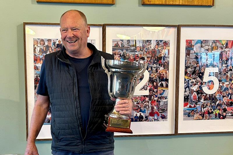 John Dyer with Copsey Cup - 1st Cruiser in Dyer Cup at Blackwater SC - photo © BSC