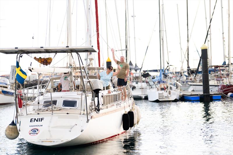 Enif (Amel Santorin) as the Viking Explorers fleet departs from Las Palmas de Gran Canaria - photo © Viking Explorers