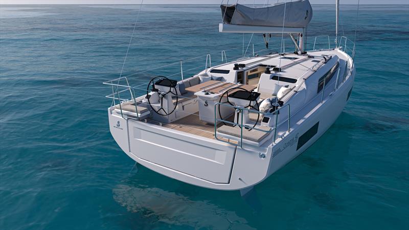 Oceanis 42 renderings - photo © Beneteau Asia Pacific