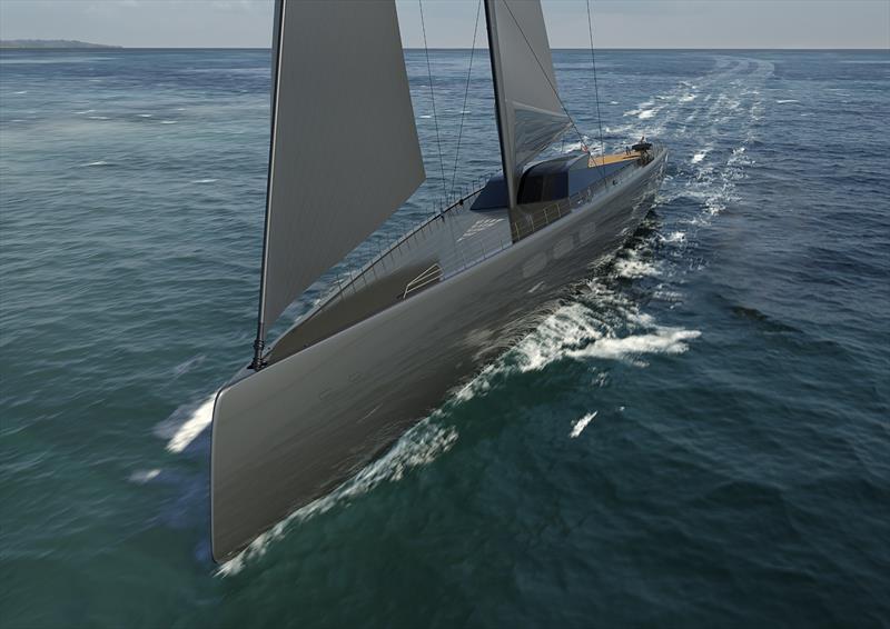 Royal Huisman's 85m (280ft) Project 410 - visual by Frers Design - photo © Royal Huisman
