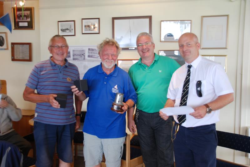 Second placed Ray Johnson and Steve Ford in the Classic and Vintage Dinghy Open at Norfolk Broads YC photo copyright Bill & Diana Webber taken at Norfolk Broads Yacht Club and featuring the Classic & Vintage Dinghy class