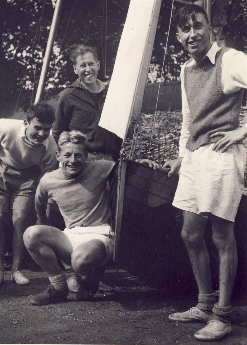 Ian Proctor played a large part of the great golden generation of British small boat racing (stood behind John Oakely, with Cliff Norbury on the right) photo copyright Proctor Family taken at  and featuring the Classic & Vintage Dinghy class