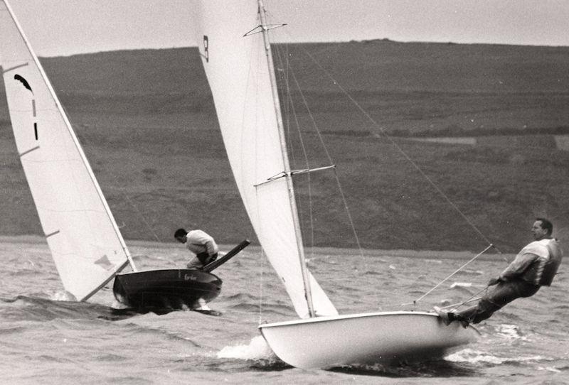 Two boats that started the process of defining the performance singlehander: Paul Elvstrom's Trapez and the Jack Holt Cavalier photo copyright D. Thomas taken at  and featuring the Classic & Vintage Dinghy class
