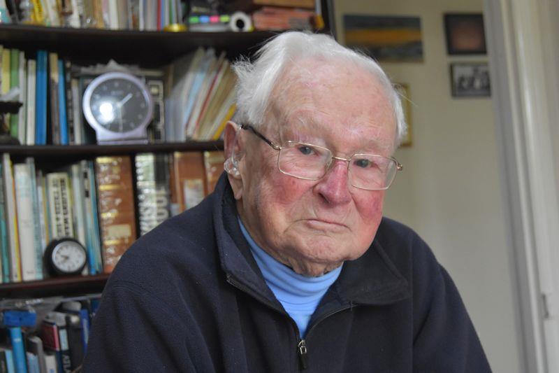 At 101 years old, Reg Bratt's amazing mind is still very active - photo © David Henshall